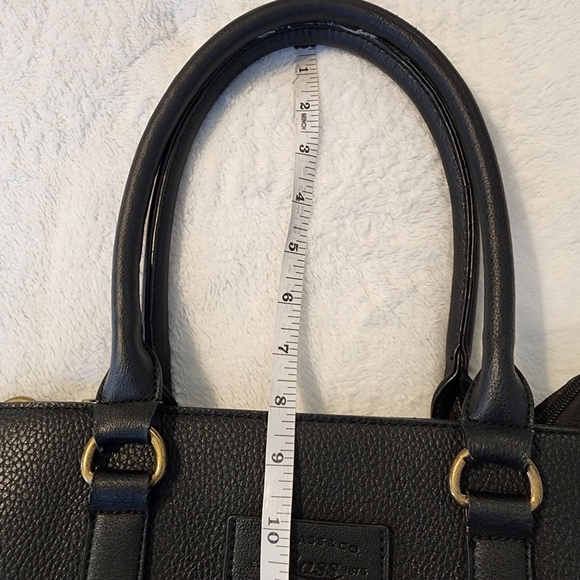 GH Bass & Co Vintage Black Leather Shoulder Handbag Purse - Picture 16 of 16